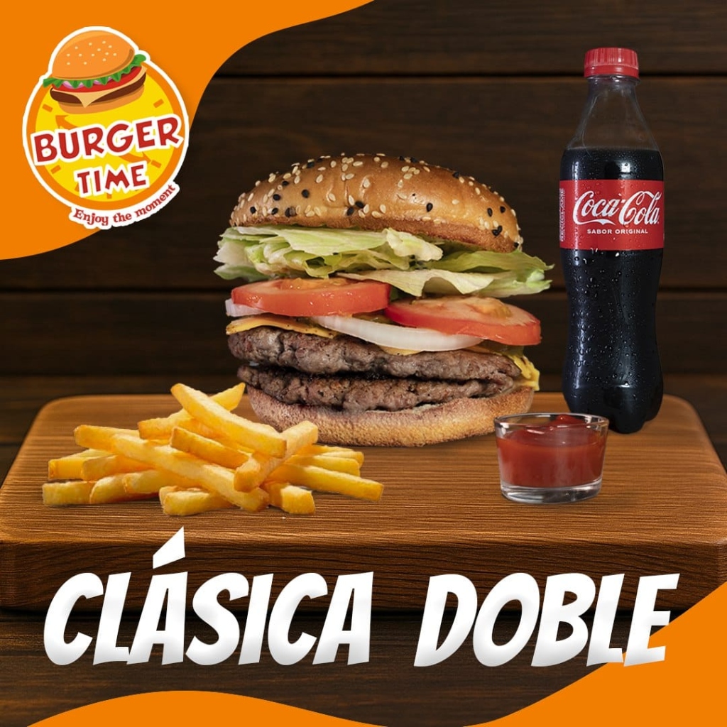 Hamburguesa Clásica Doble