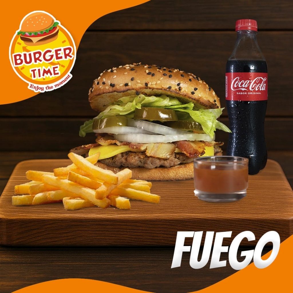 Hamburguesa Fuego